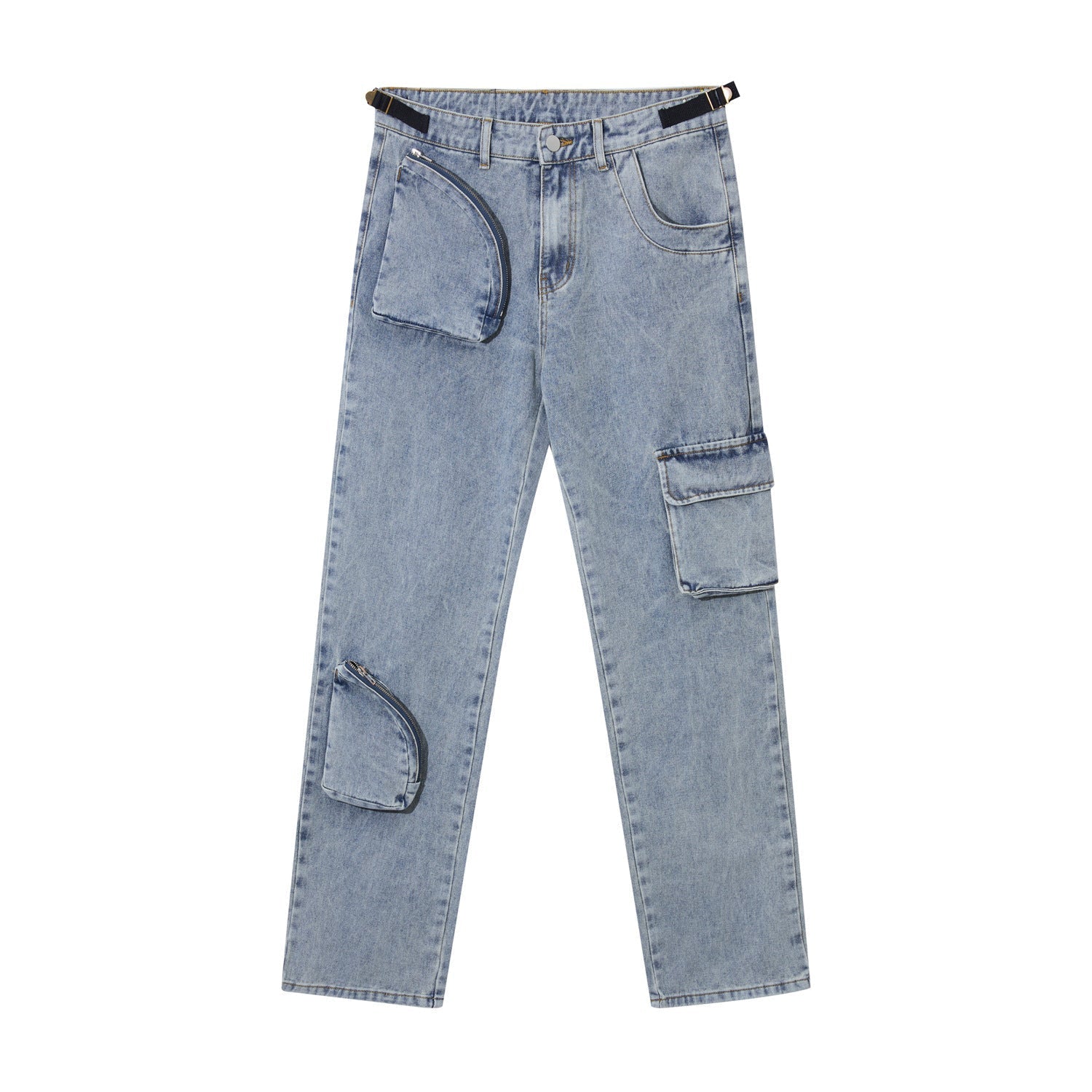 Mens Casual Loose Straight Jeans