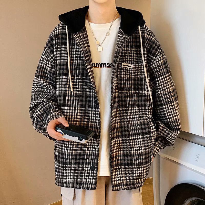 Men's Trendy Loose Plaid Retro Jacket