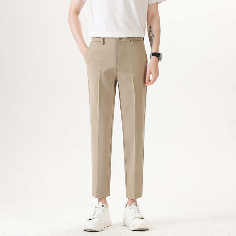 Men's Casual Small Trousers Stretch Pencil Pants