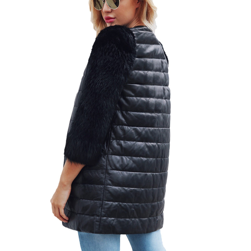 Autumn Winter PU Jacket Women