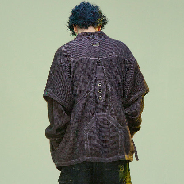Men's And Women's Dyed Washed Hanfu Cardigan jacket