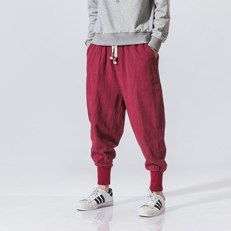 Harem Cotton and Linen Hip Hop Pants