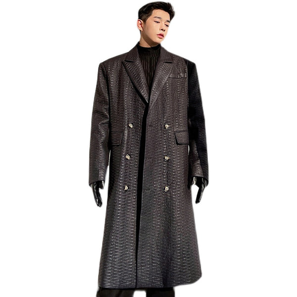 long Windbreaker Trench coat men