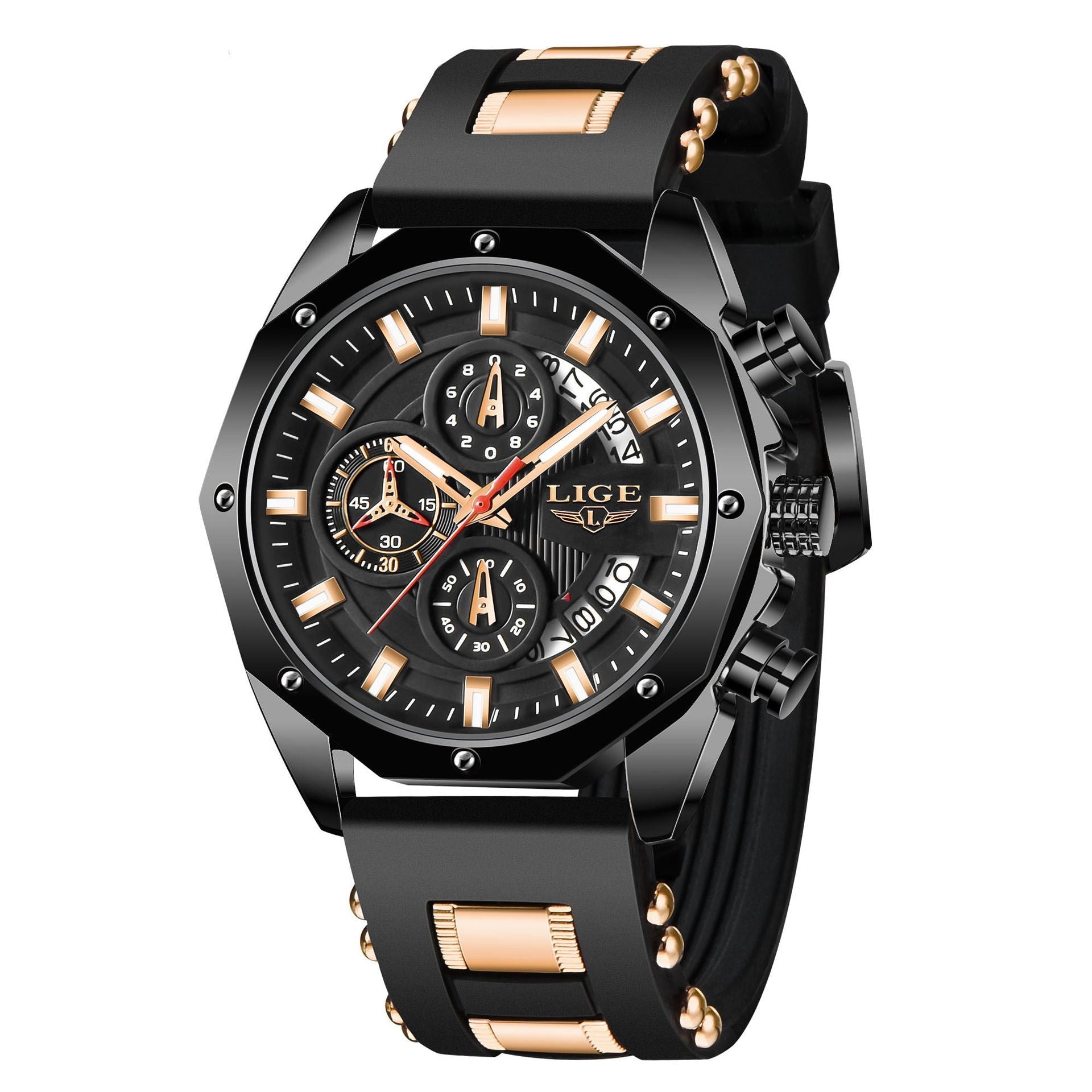 Silicone Sport Watch Men