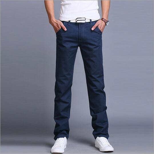 Casual slim Pants Men