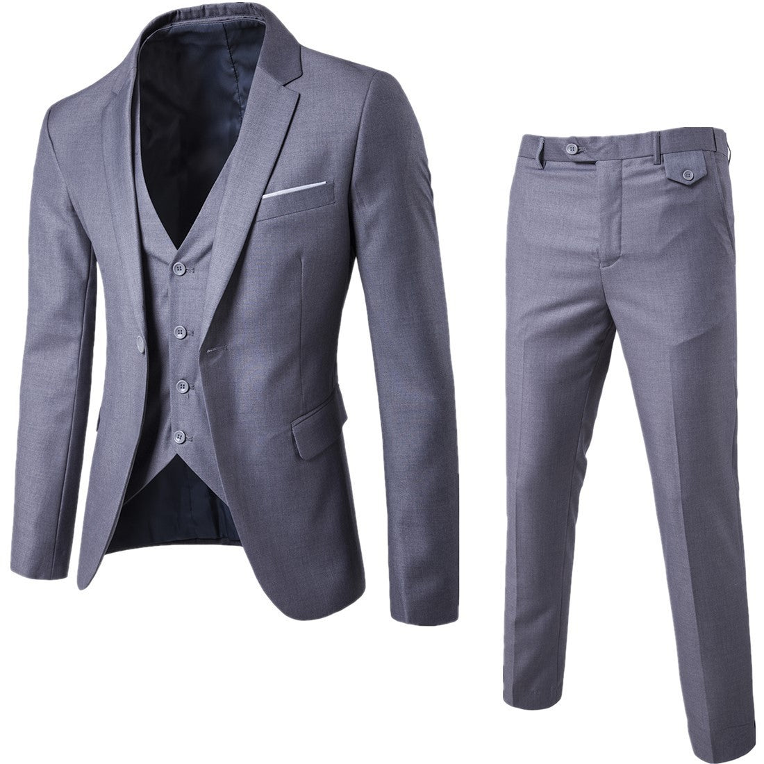 Spring Casual bridegroom wedding suit men