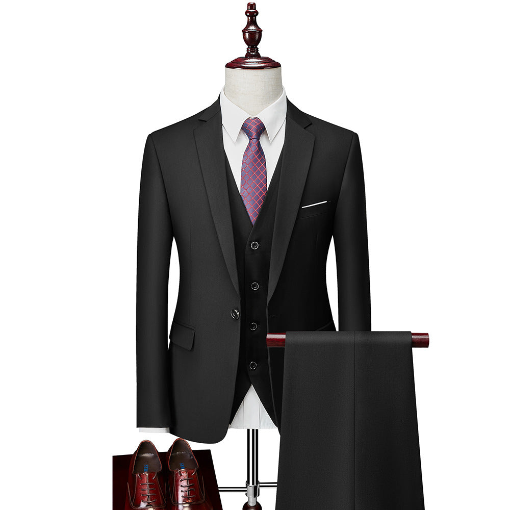 Men's Business Professional Formal Suit Men's Three-piece Suit