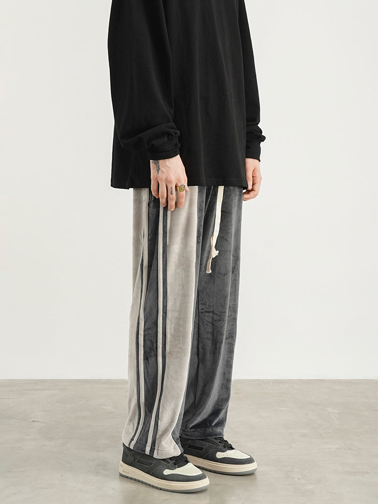 Straight Loose Drawstring Casual Wide Pants