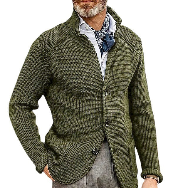 Fashionable Knitted Sweater Men's Coat
