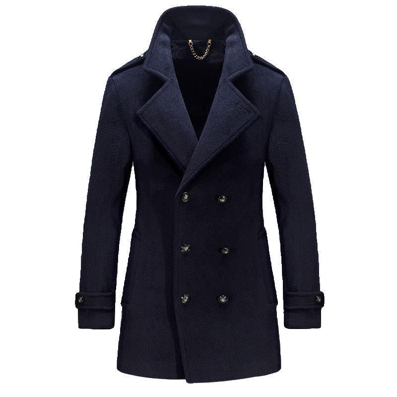 Casual wool coat men