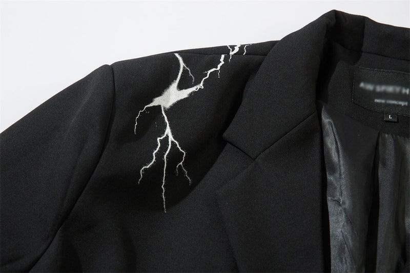 Men's Lightning Design Suit Jacket