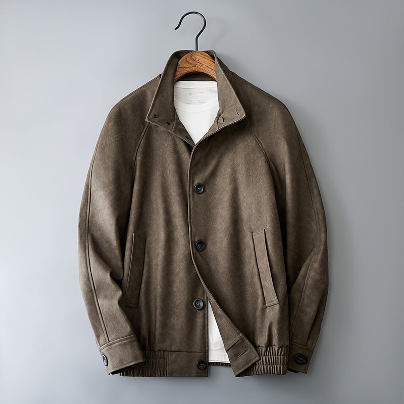 Casual Korean Retro Two-tone Men's Coat