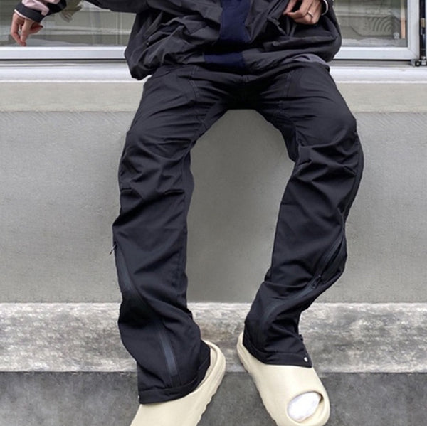 pantalones de hombre funcionales con cremallera informal sueltos de High Street