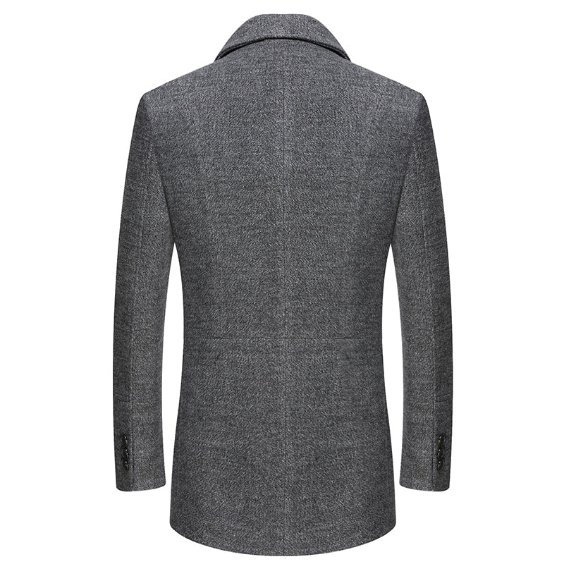 Winter Thick Men Wool trench coat