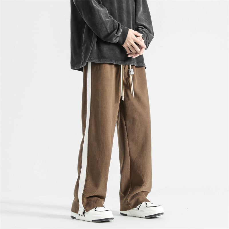 Corduroy American Thick Loose Mop Straight-leg Pants