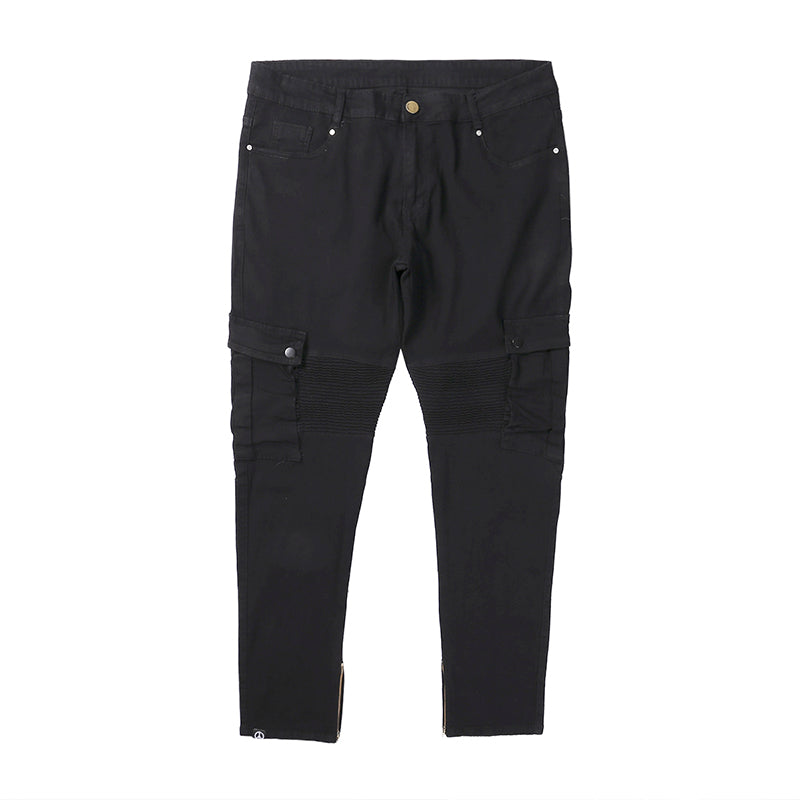 Men's casual black jeans