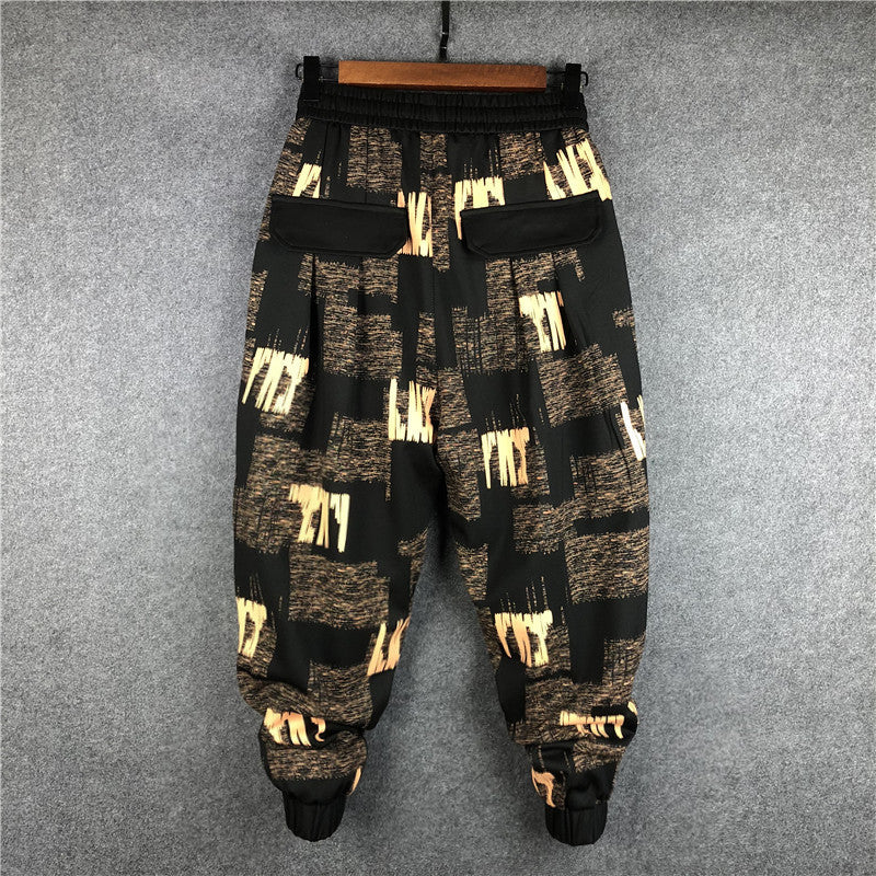 Men's Loose Fitting Printed Casual Pants