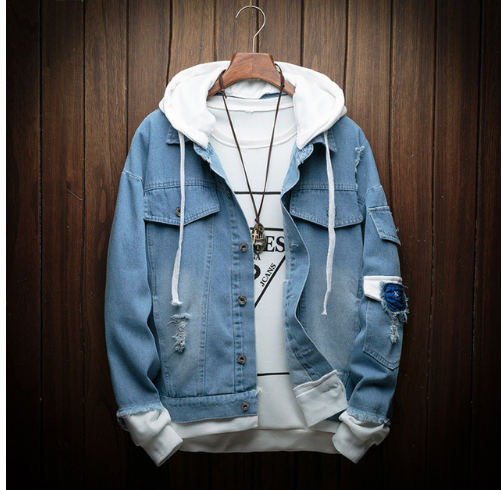 Hooded Denim Jacket