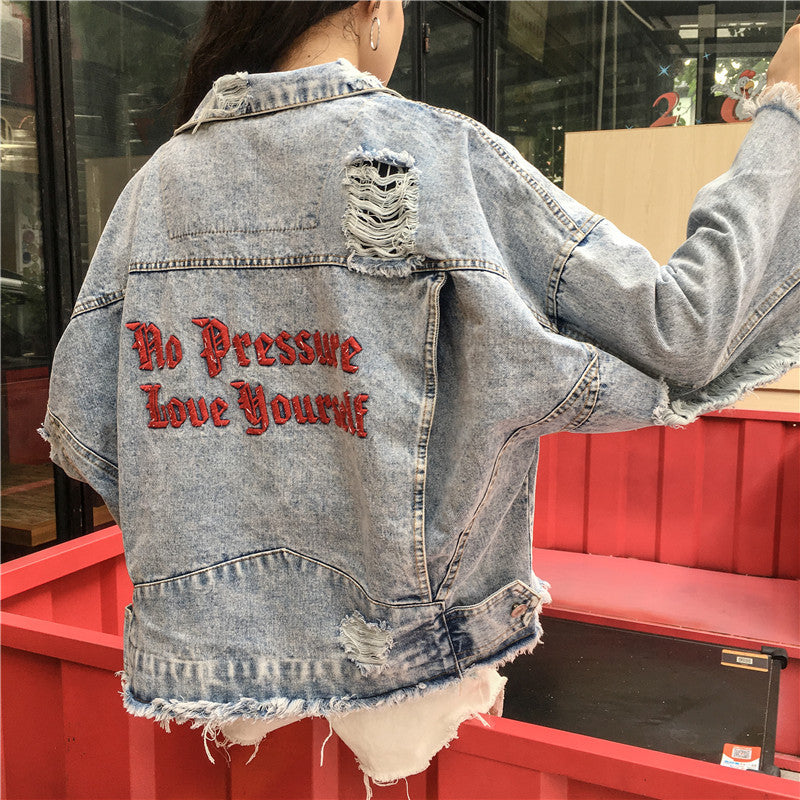 Shredded Denim Jacket