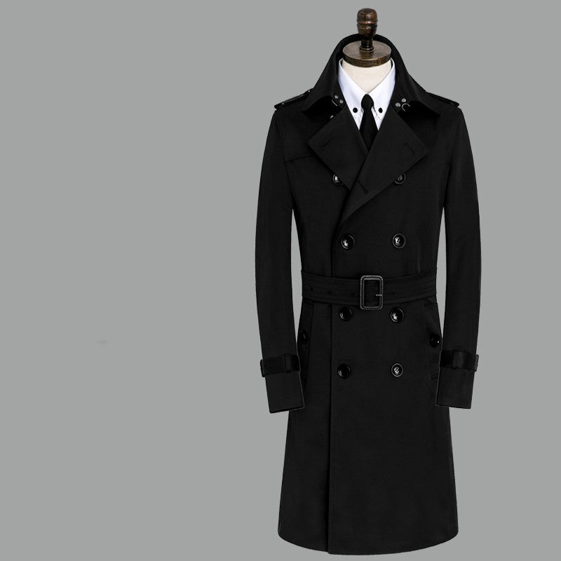 Waterproof Leisure Medium Length slim winter trench coat