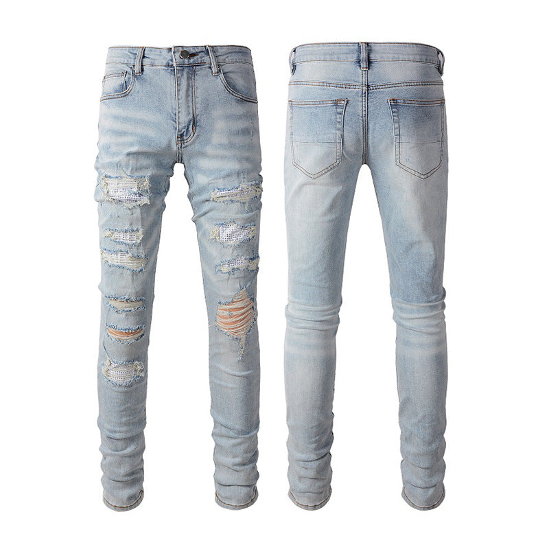 Slim Fit All-matching Stretch Feet jeans