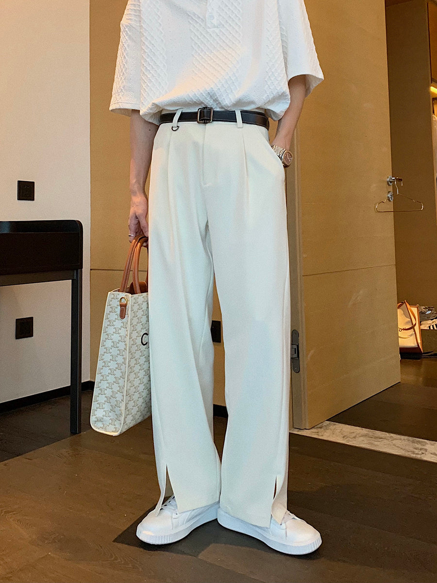 Men's Trendy Wide Leg Korean Style All Match Long Pants