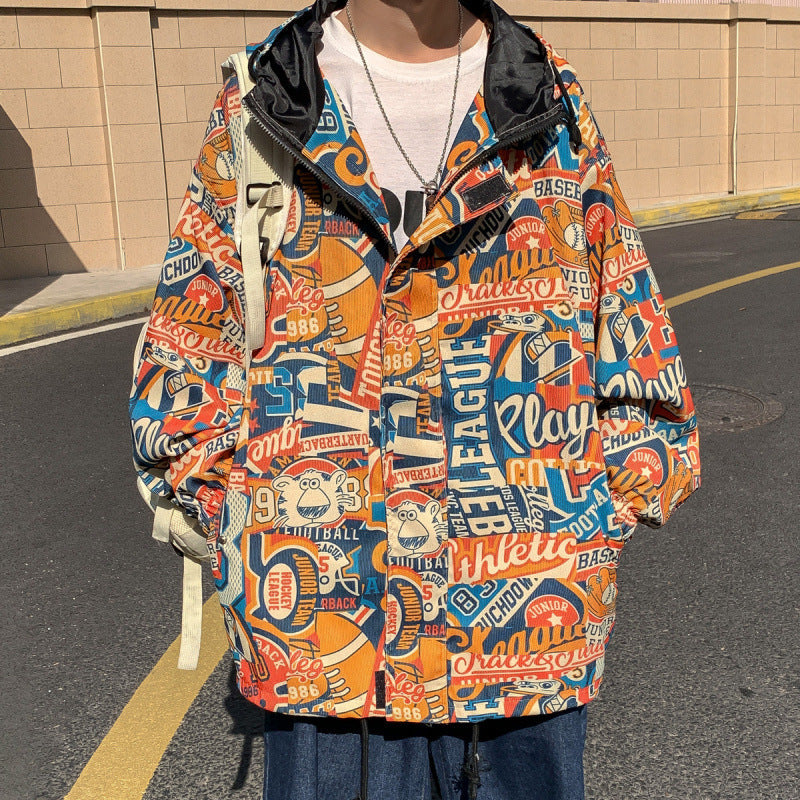 Ruffian Handsome Fried Street Coat Printed Jacket