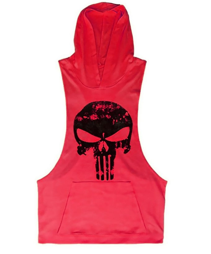 Hooded Skull Bodybuilding Tank Top