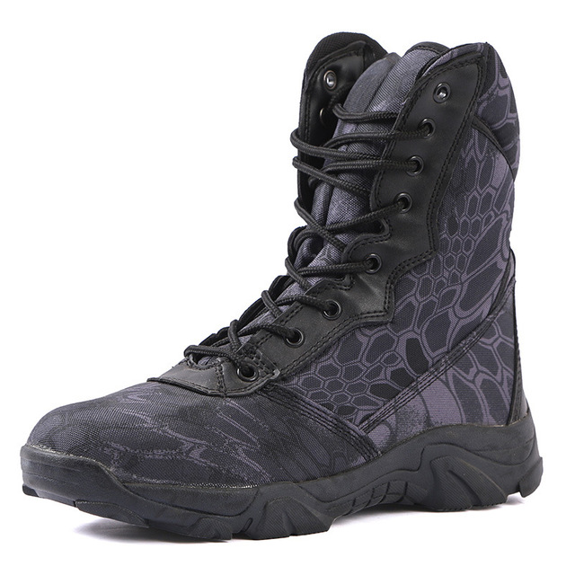 Python pattern desert tactical boots