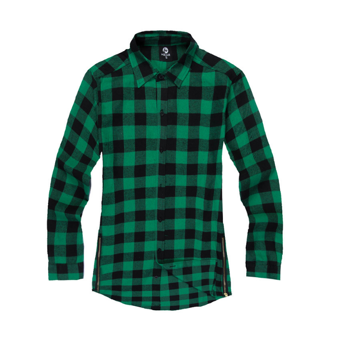 Streetwear Urban Clothing Hip hop Men Plaid Shirt