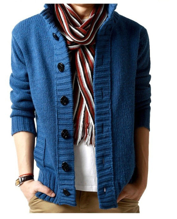 autumn and winter new cardigan sweater men