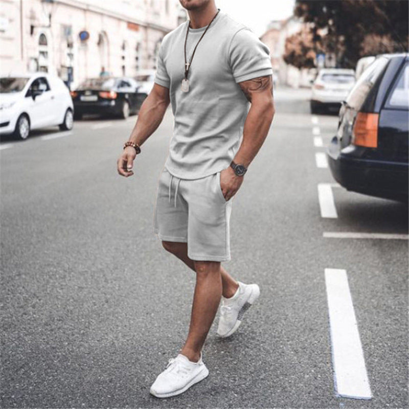 European And American Men's Sweater Casual Sports JumpSuit