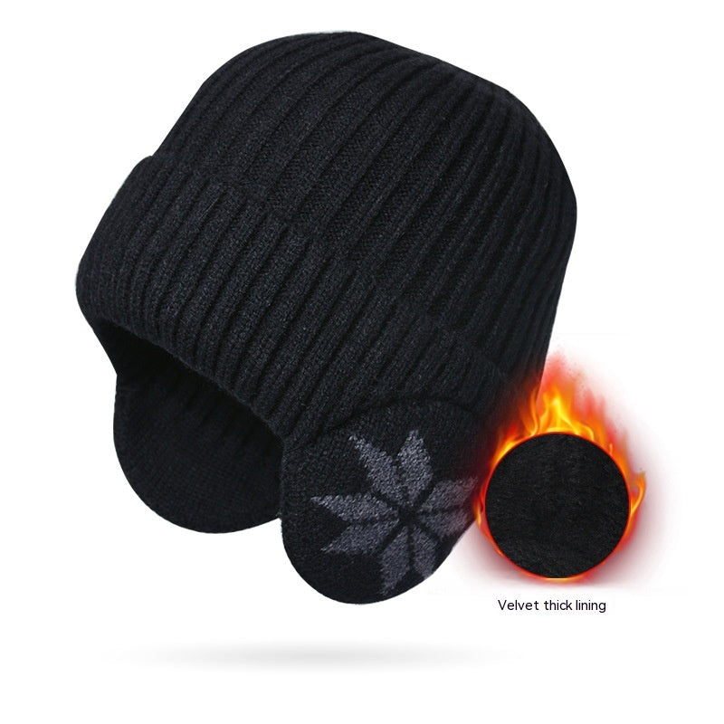 Thermal Knitting Woolen Cap Men's