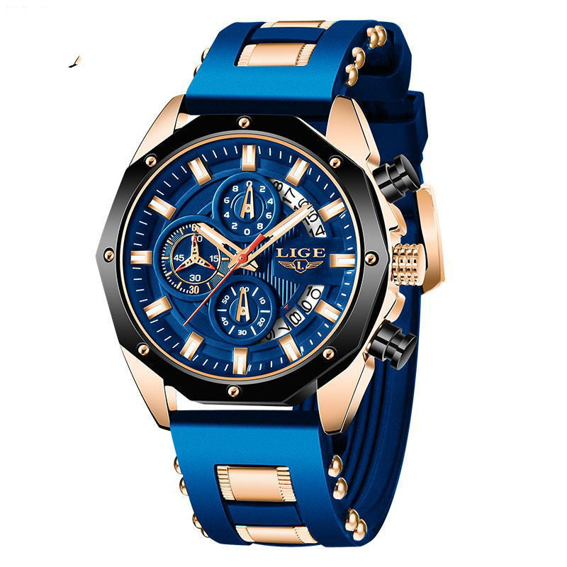 Silicone Sport Watch Men