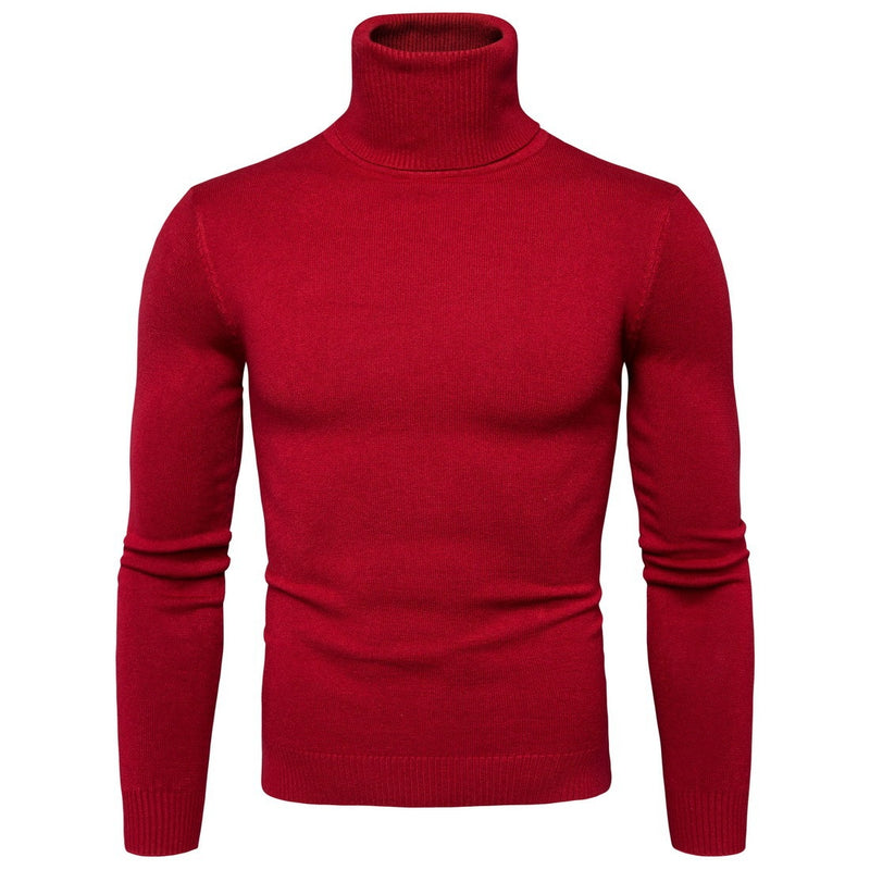 Winter Warm Basic Thermal Turtleneck Sweater Men