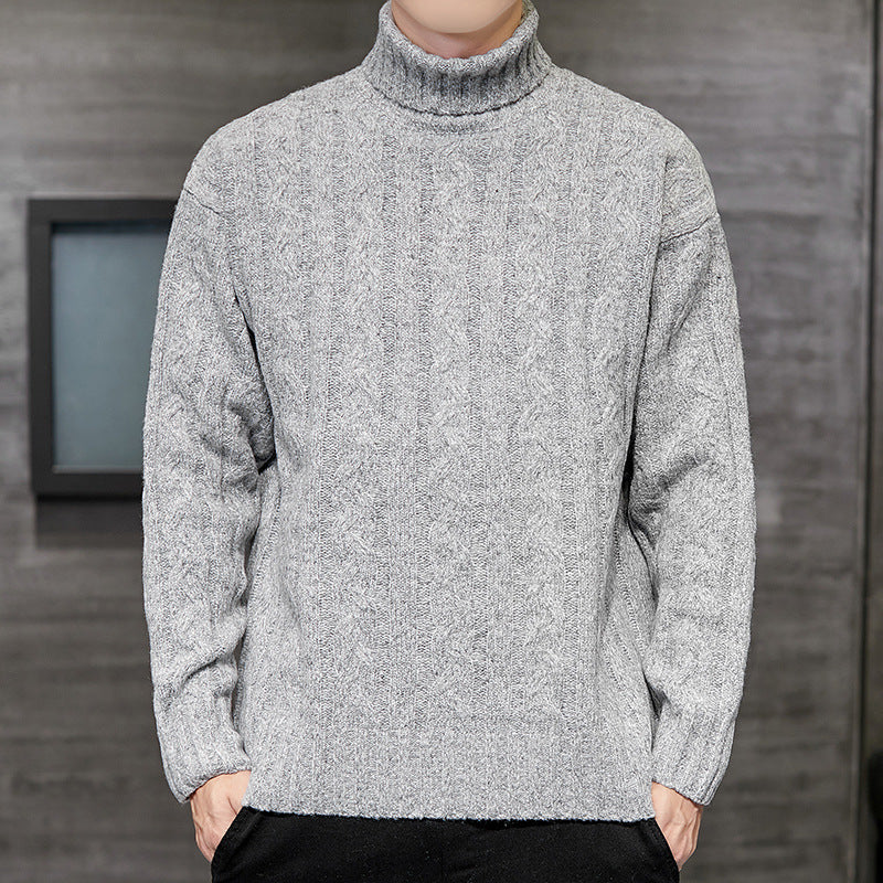 Loose High Neck Men turtleneck Sweater