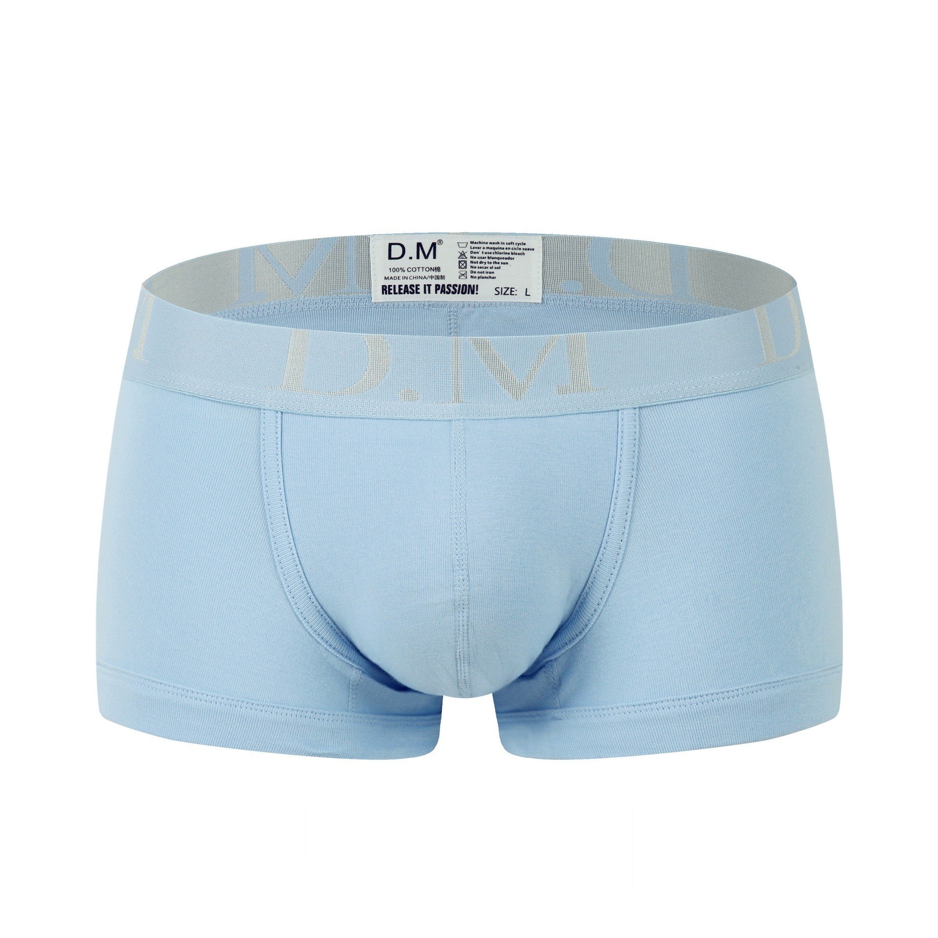 Low Waist Solid Color Boxers For men