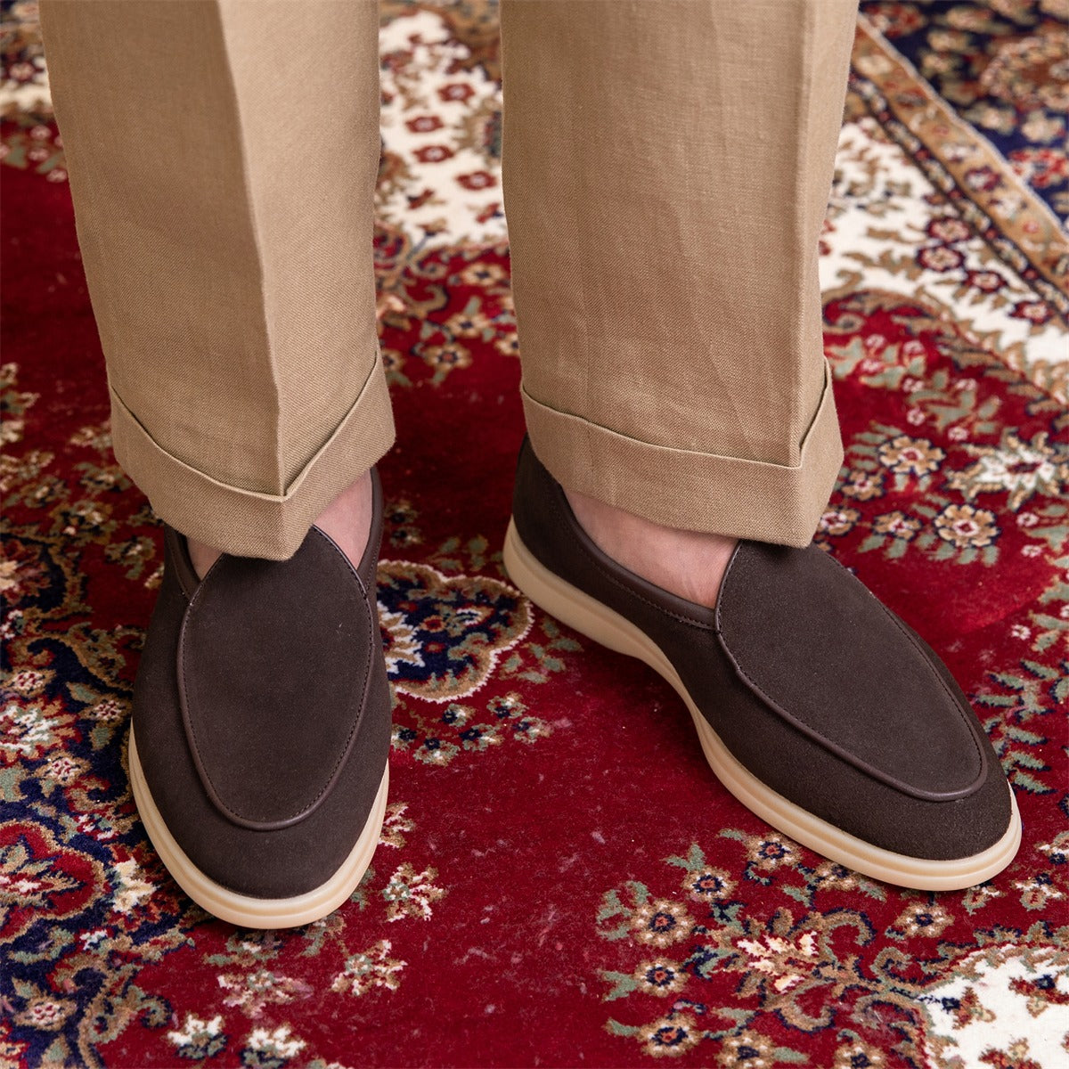 Du Cap Suede Belgian Loafer