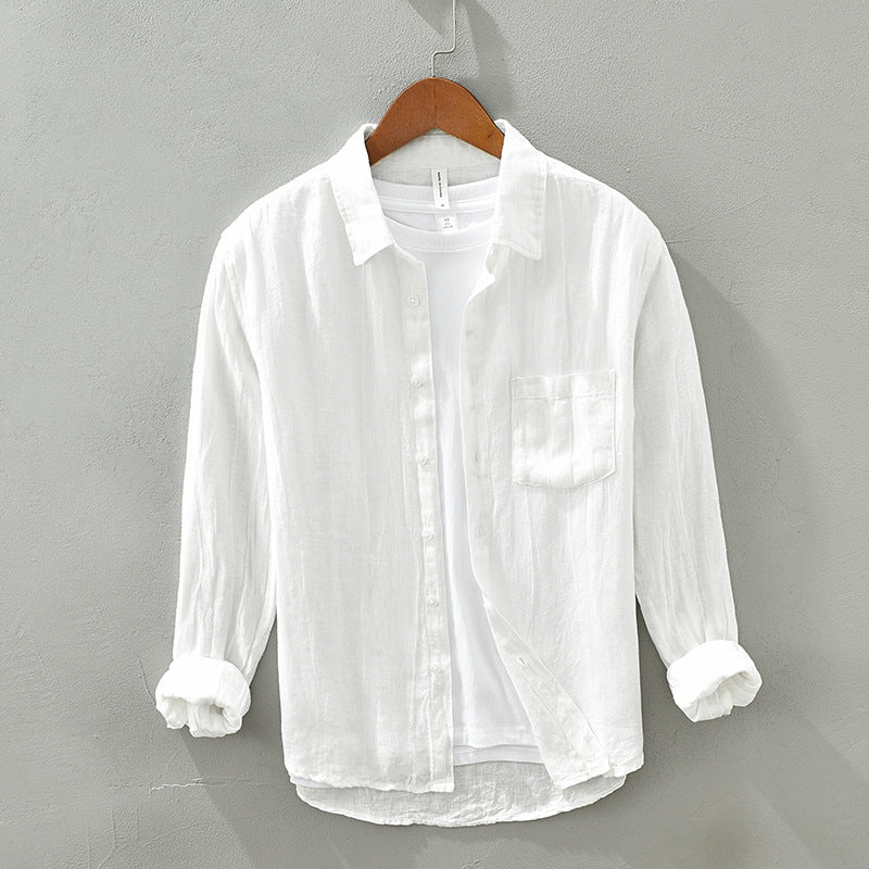 Linen Long Sleeved Shirt For Men