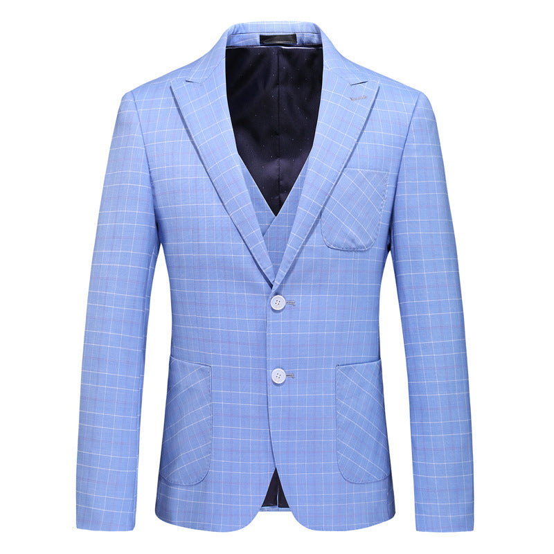 Men's Business Casual Suit Three-piece Wedding Dress suit for men