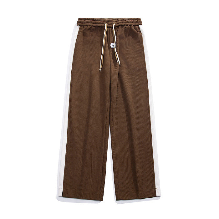 Corduroy American Thick Loose Mop Straight-leg Pants