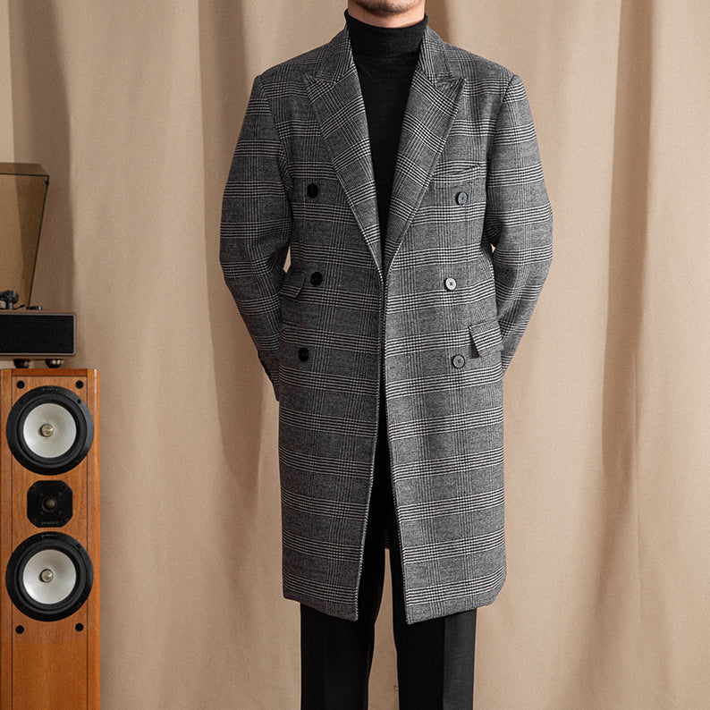 Buckingham Double Breasted Wool Blend Polo Coat