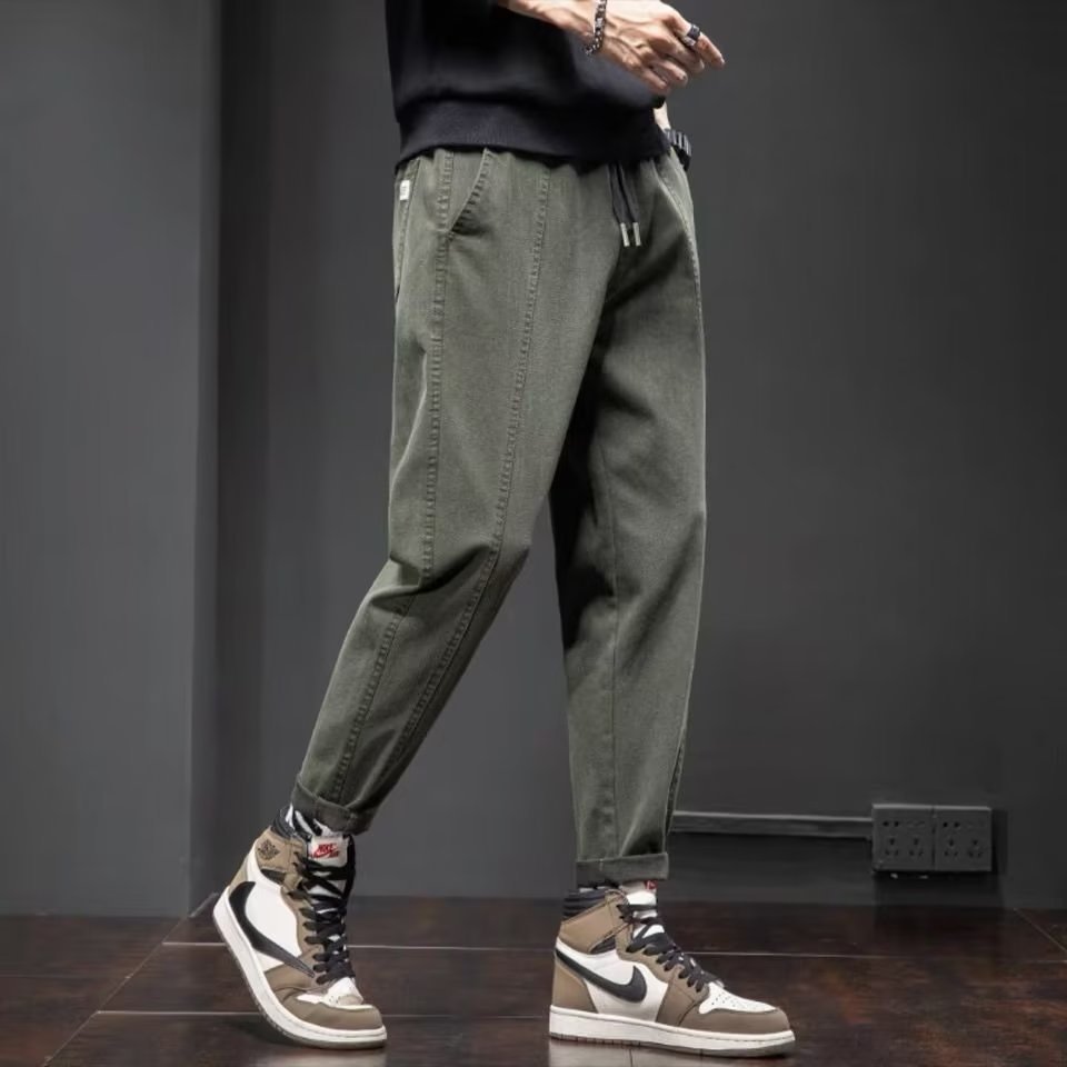 Loose Tappered Drawstring Harem Pants