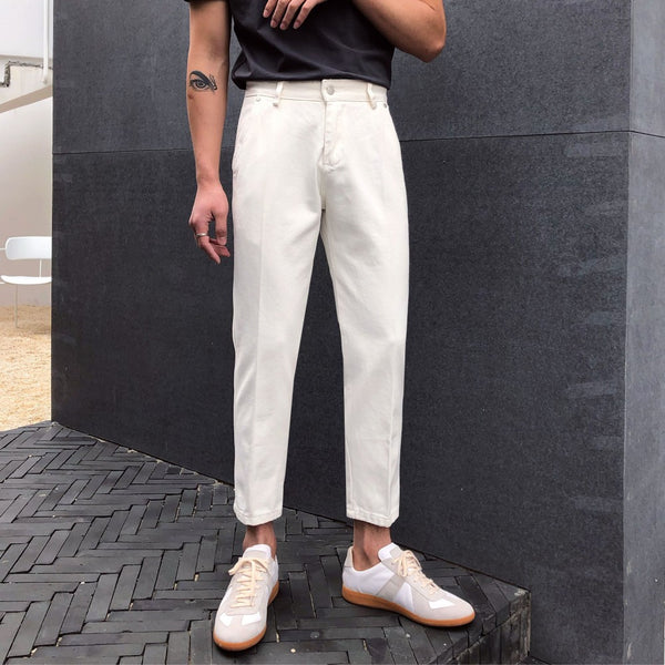Japanese Minimalist And Versatile Casual Jeans