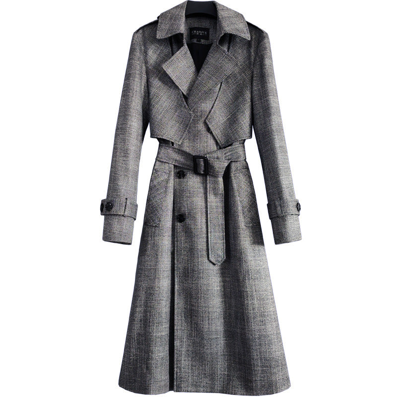 Men's long trench coat