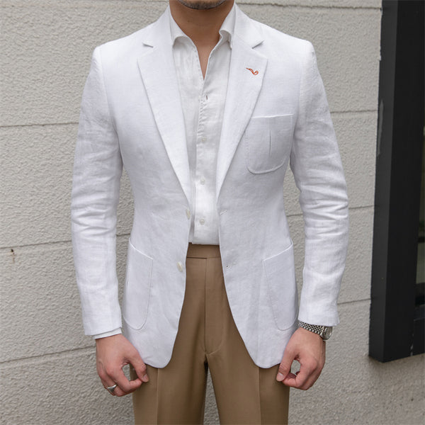 Thin Breathable Linen Casual Suit All-match Jacket
