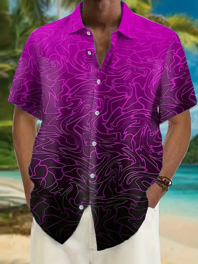 Short-sleeved Casual Beach Shirt