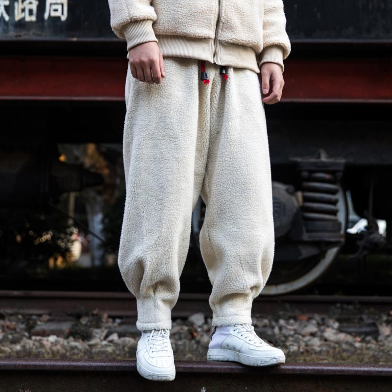 Men's Loose Warm Thick Lamb Wool Pants