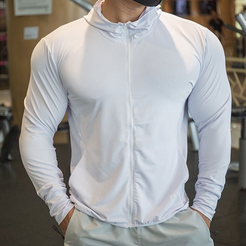 Outdoor Sun-proof Men's Thin Quick-drying Long Sleeve Fitness Exercise t-shirt