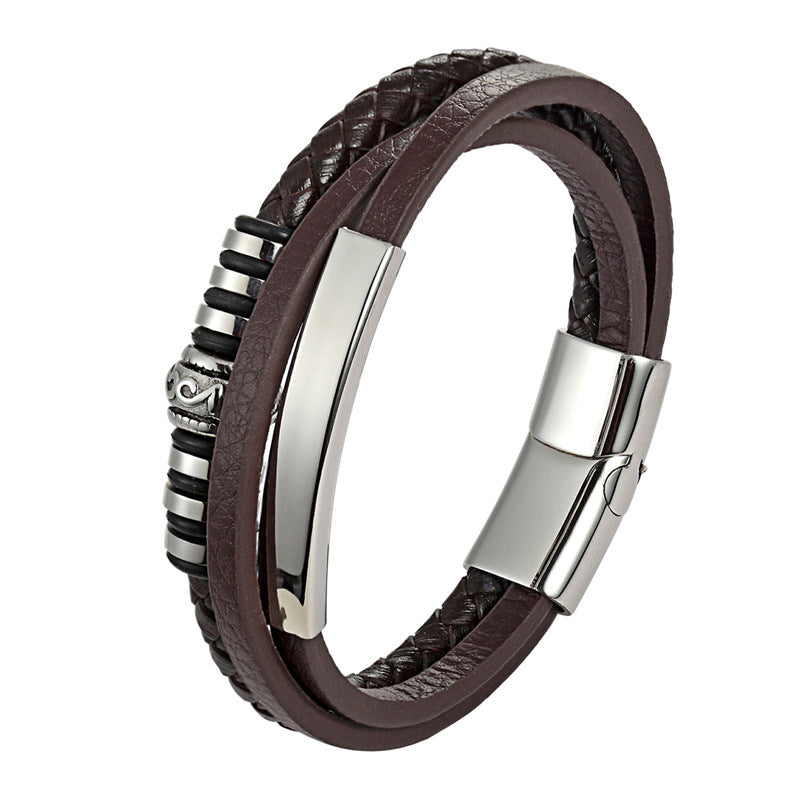 Hand Woven Leather Bracelet men